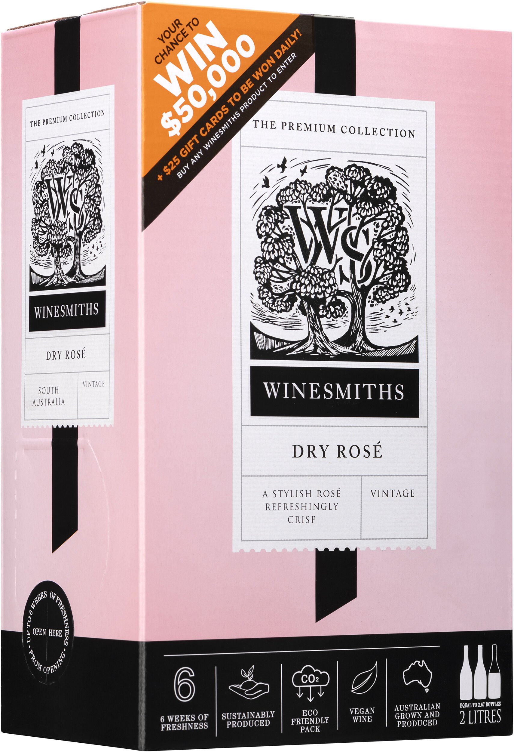 2 Litre Premium Selection Dry Rosé Promo Stock image number null